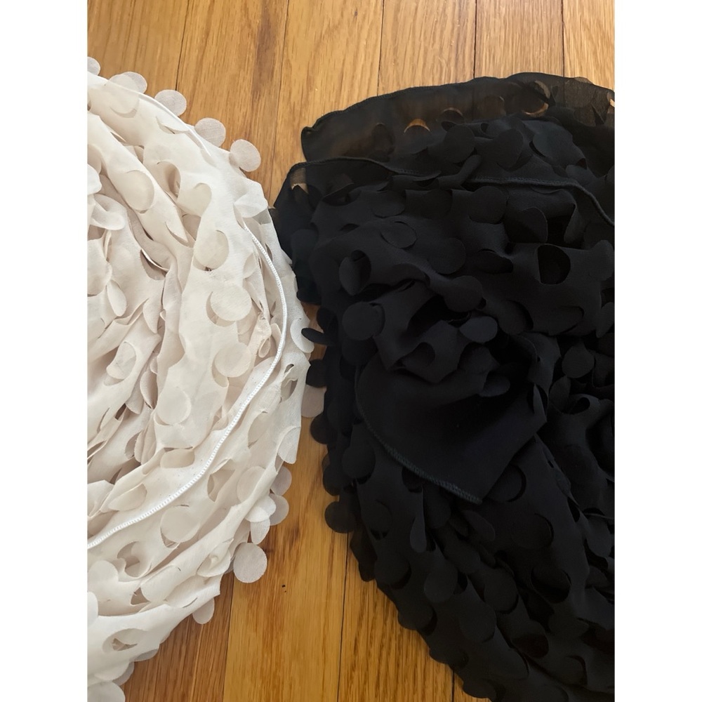 Cara New York Black & Cream Scarves- 2 Pieces - Picture 10 of 10